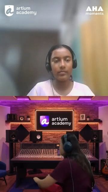 Teacher Supriya guides Prisha through a live Western vocal performance