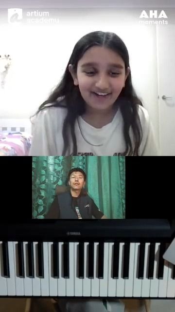 Ishani Yadav plays keyboard in an AHA Moment